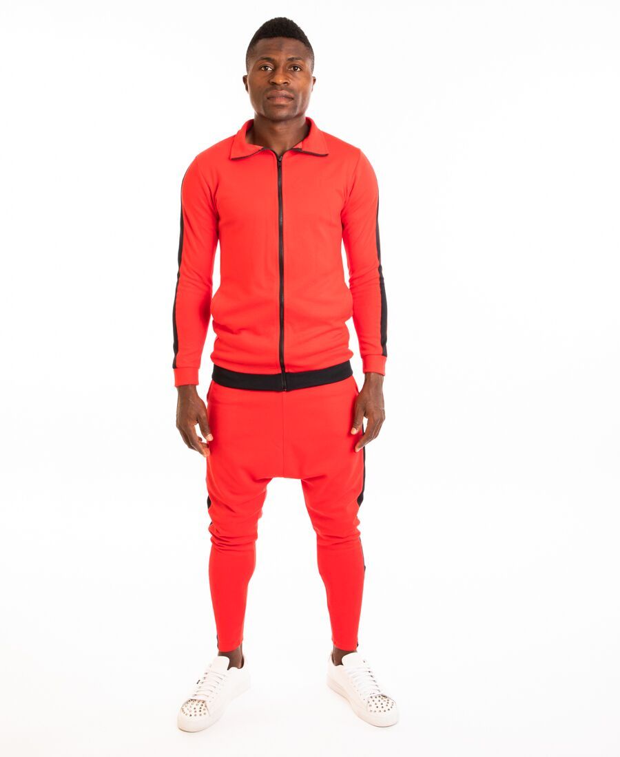 Tracksuit red with black line - Fatai Style