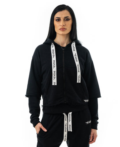 Bluza neagra tip 2in1