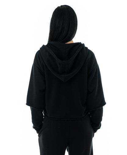 Bluza neagra tip 2in1