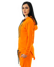 Încarcă imaginea în vizualizatorul Galerie, Bluza portocalie cu spatele lung
