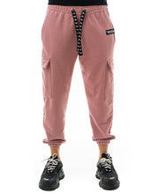 Încarcă imaginea în vizualizatorul Galerie, Pantaloni roz cu buzunare laterale si elastec la glezna

