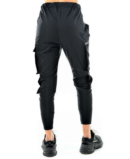 Pantaloni casual cu buzunare laterale