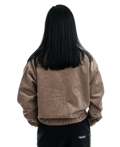 Jacheta bej cu buzunare aplicate