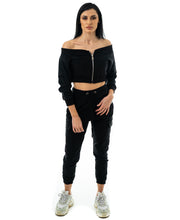 Încarcă imaginea în vizualizatorul Galerie, Compleu casual negru
