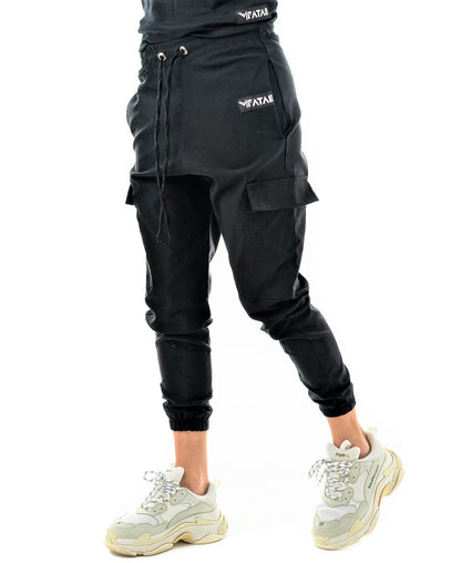 Pantaloni casual cu buzunare laterale