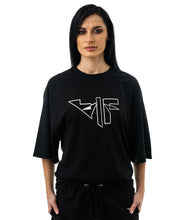 Încarcă imaginea în vizualizatorul Galerie, Tricou negru imprimat cu logo Fatai Style
