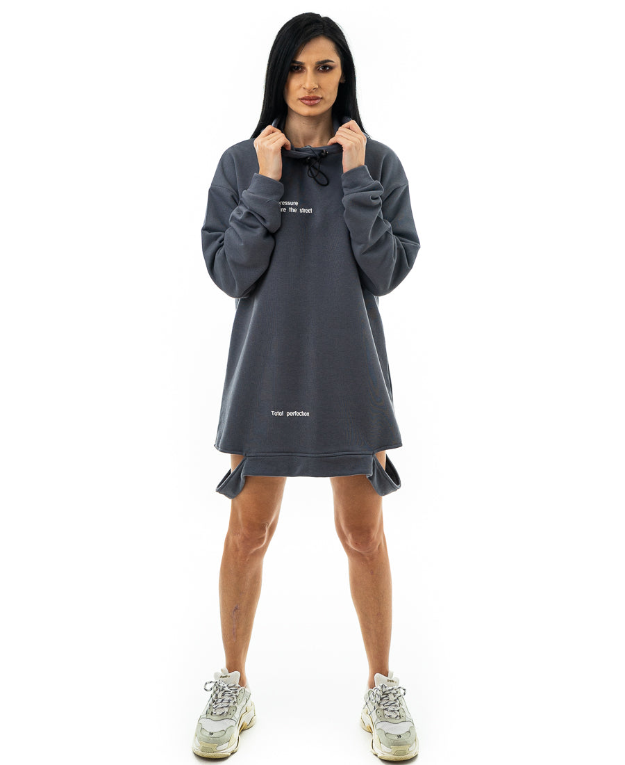 Rochie gri sport - imprimata