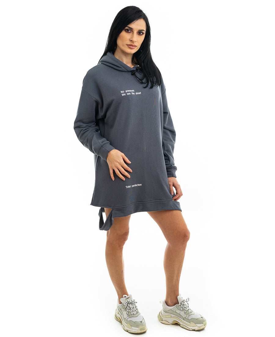 Rochie gri sport - imprimata