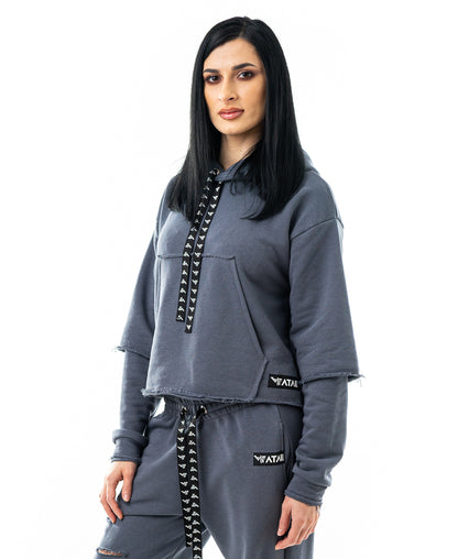 Bluza gri - tip 2in1