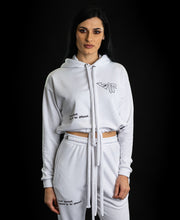Încarcă imaginea în vizualizatorul Galerie, Bluza alba imprimata cu text si logo Fatai Style
