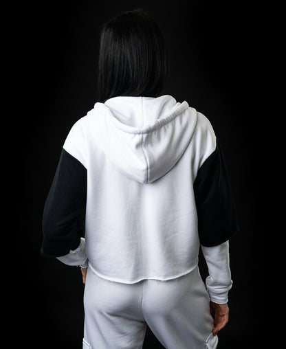 Bluza alb si negru - tip 2in1