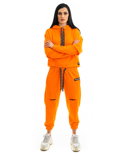 Trening dama potocaliu - bluza fara fermoar