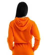 Încarcă imaginea în vizualizatorul Galerie, Bluza portocalie imprimata cu text si logo Fatai Style

