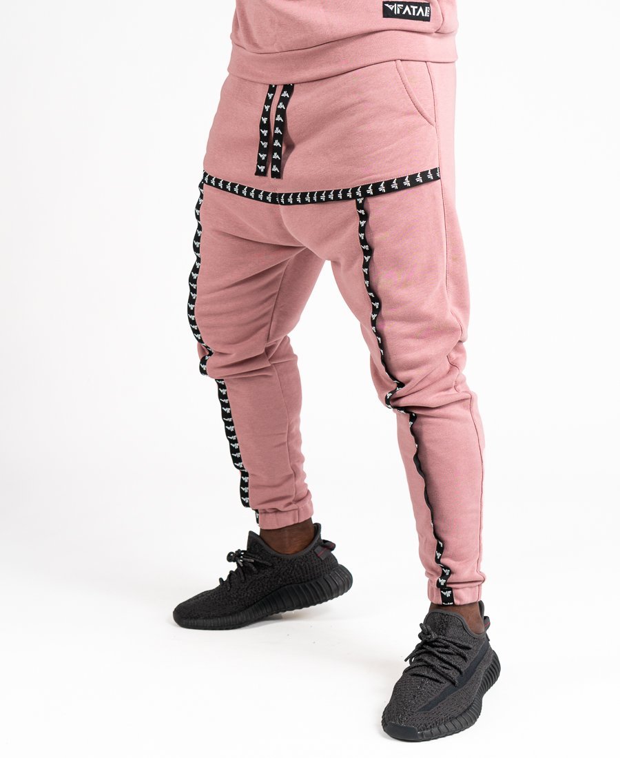 Pink trousers with black logo - Fatai Style