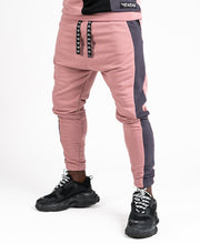 Încarcă imaginea în vizualizatorul Galerie, Pink trousers with black and grey design - Fatai Style
