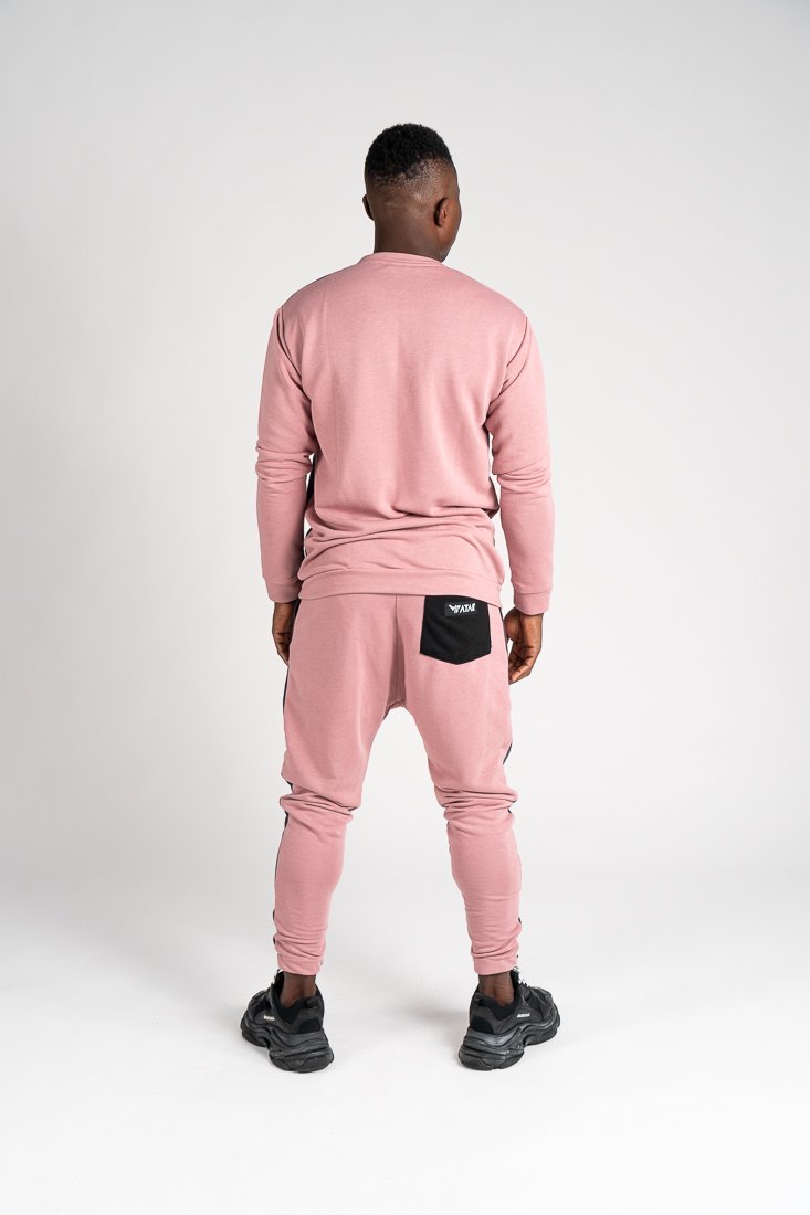 Pink tracksuit with black and grey - Fatai Style