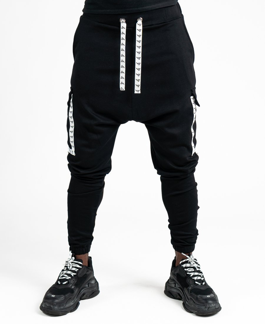 Black trousers with white logo - Fatai Style