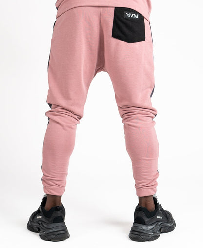Pink trousers with black and grey design - Fatai Style