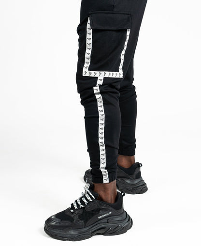 Black trousers with white logo - Fatai Style