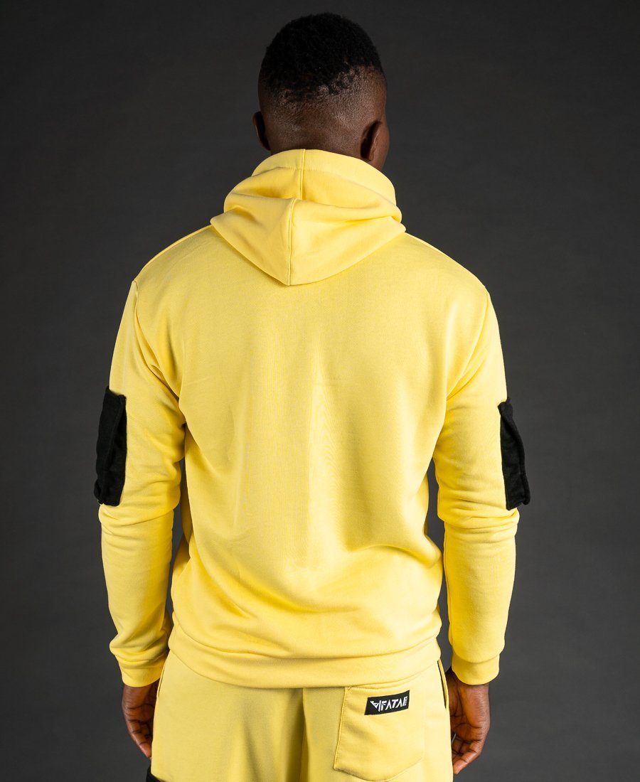 Yellow sweater with black pockets - Fatai Style