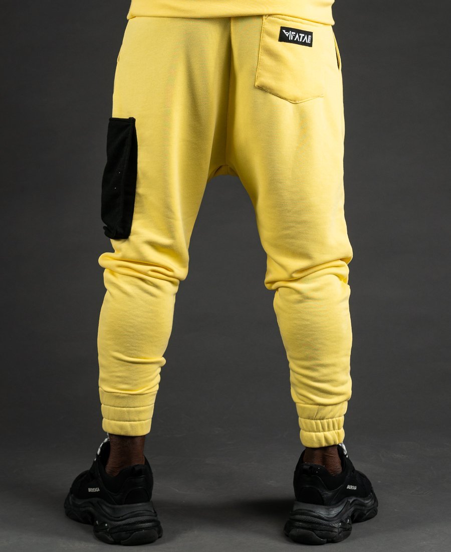 Yellow trousers with black pockets - Fatai Style