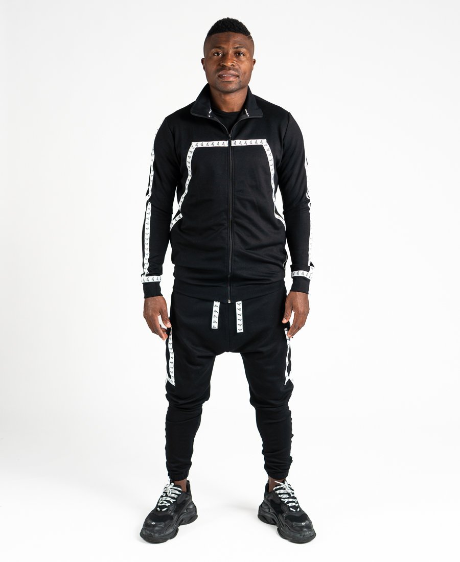 Black tracksuit with logo design - Fatai Style