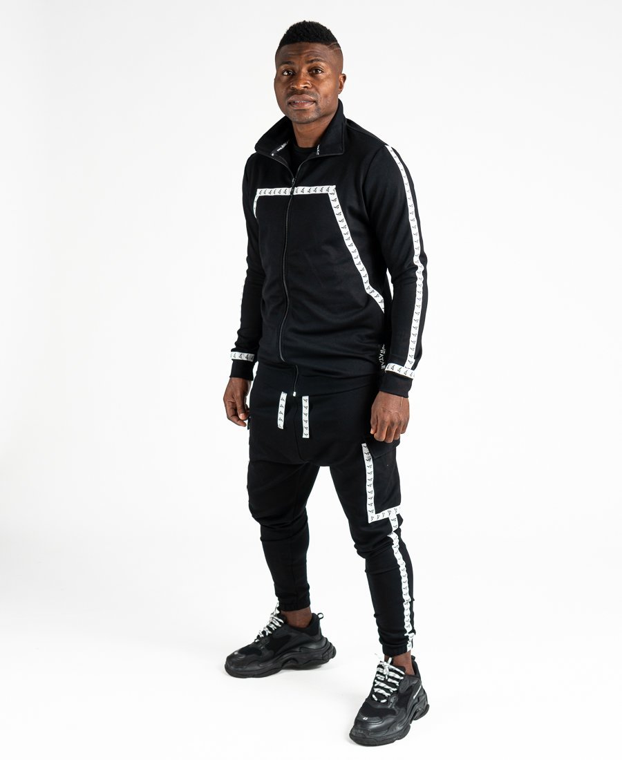 Black tracksuit with logo design - Fatai Style