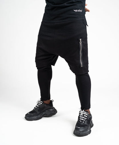 Trousers 2 in 1 short over long with zip design - Fatai Style