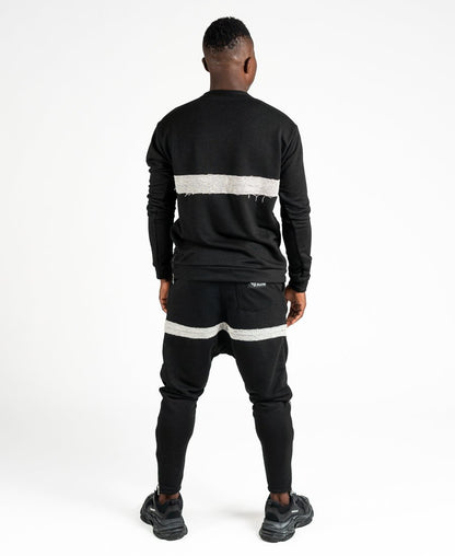 Black tracksuit with side zip - Fatai Style