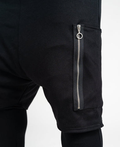 Trousers 2 in 1 short over long with zip design - Fatai Style
