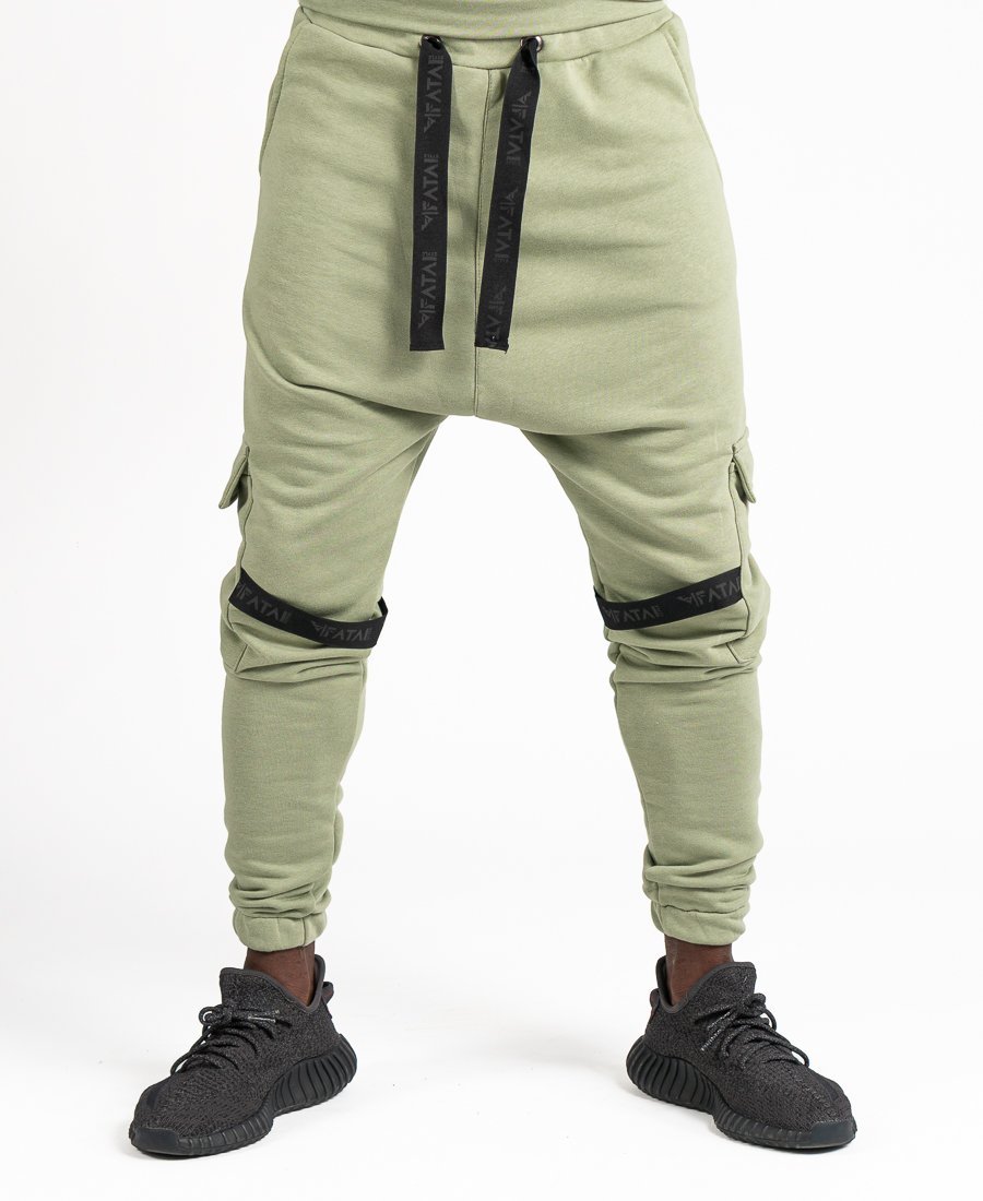 Green trousers with black design and side pockets - Fatai Style