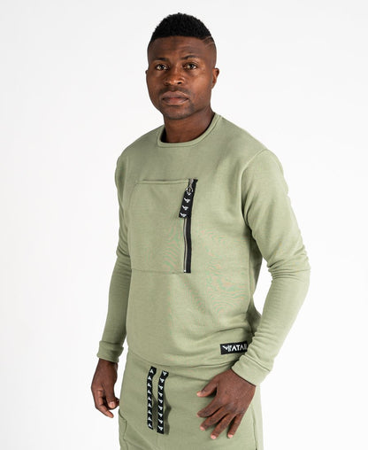Green sweater with pockets - Fatai Style