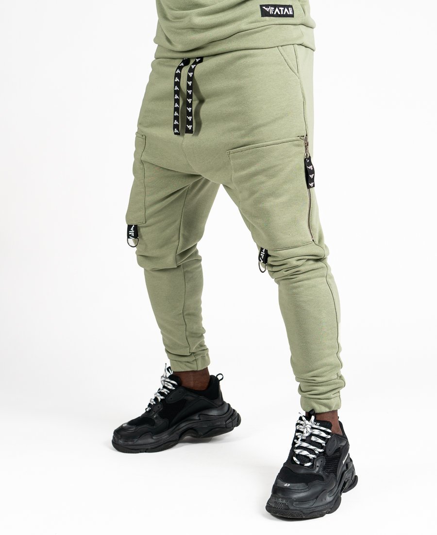 Green trousers with pockets - Fatai Style