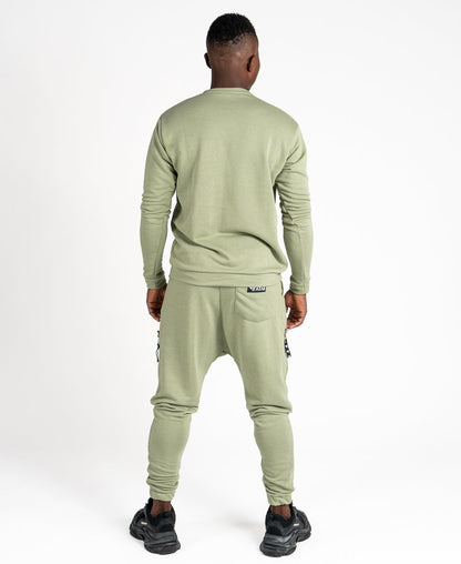 Green tracksuit with front pocket - Fatai Style