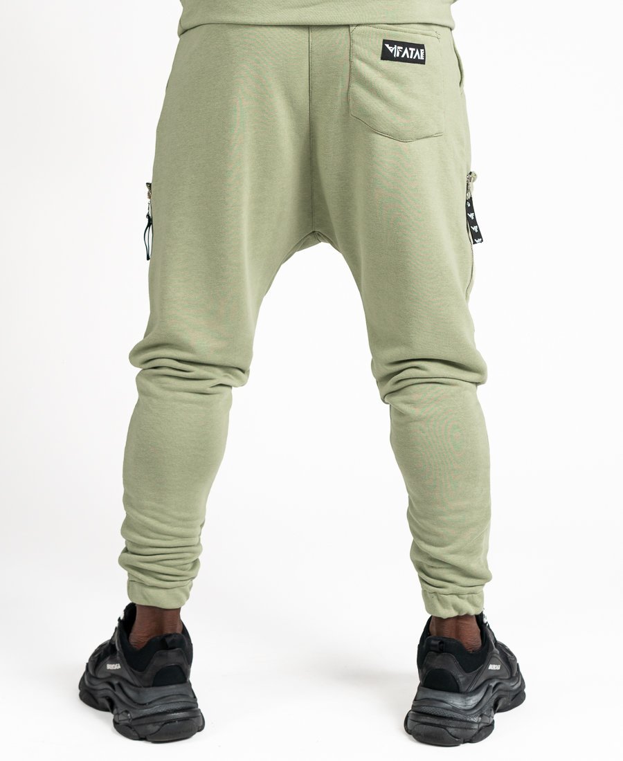 Green trousers with pockets - Fatai Style