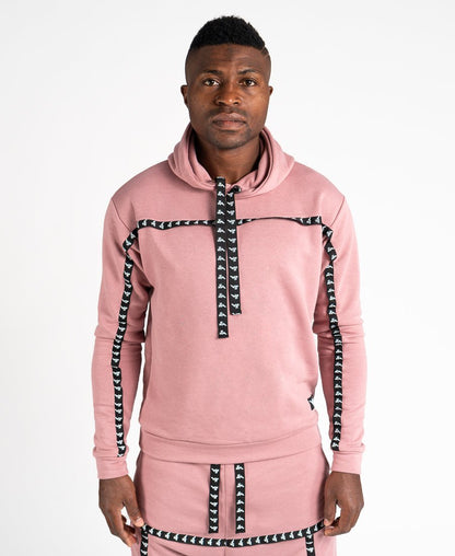 Pink sweater with black logo - Fatai Style