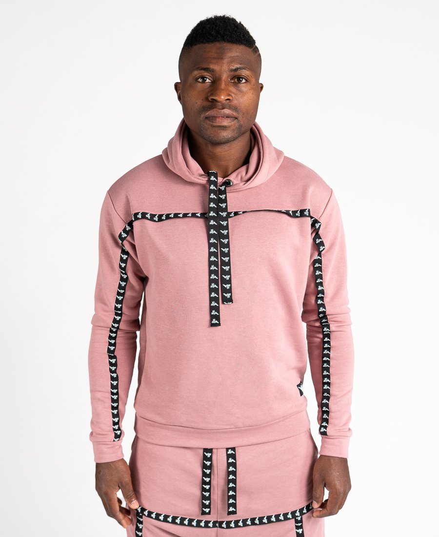 Pink sweater with black logo - Fatai Style