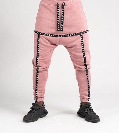 Pink trousers with black logo - Fatai Style