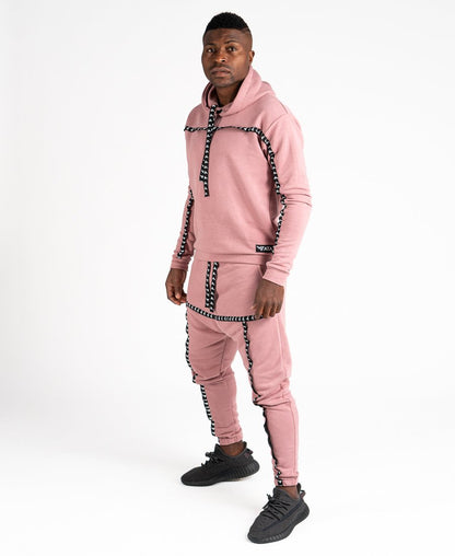 Pink tracksuit with black logo - Fatai Style