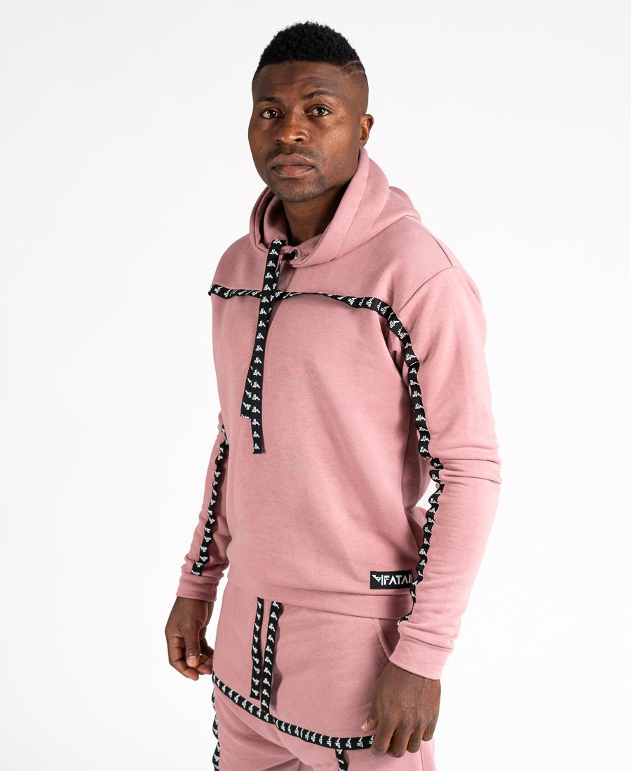 Pink sweater with black logo - Fatai Style