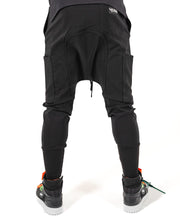 Încarcă imaginea în vizualizatorul Galerie, Pantaloni negri design deosebit
