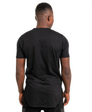 Încarcă imaginea în vizualizatorul Galerie, Tricou negru cu design multicolor din cusaturi
