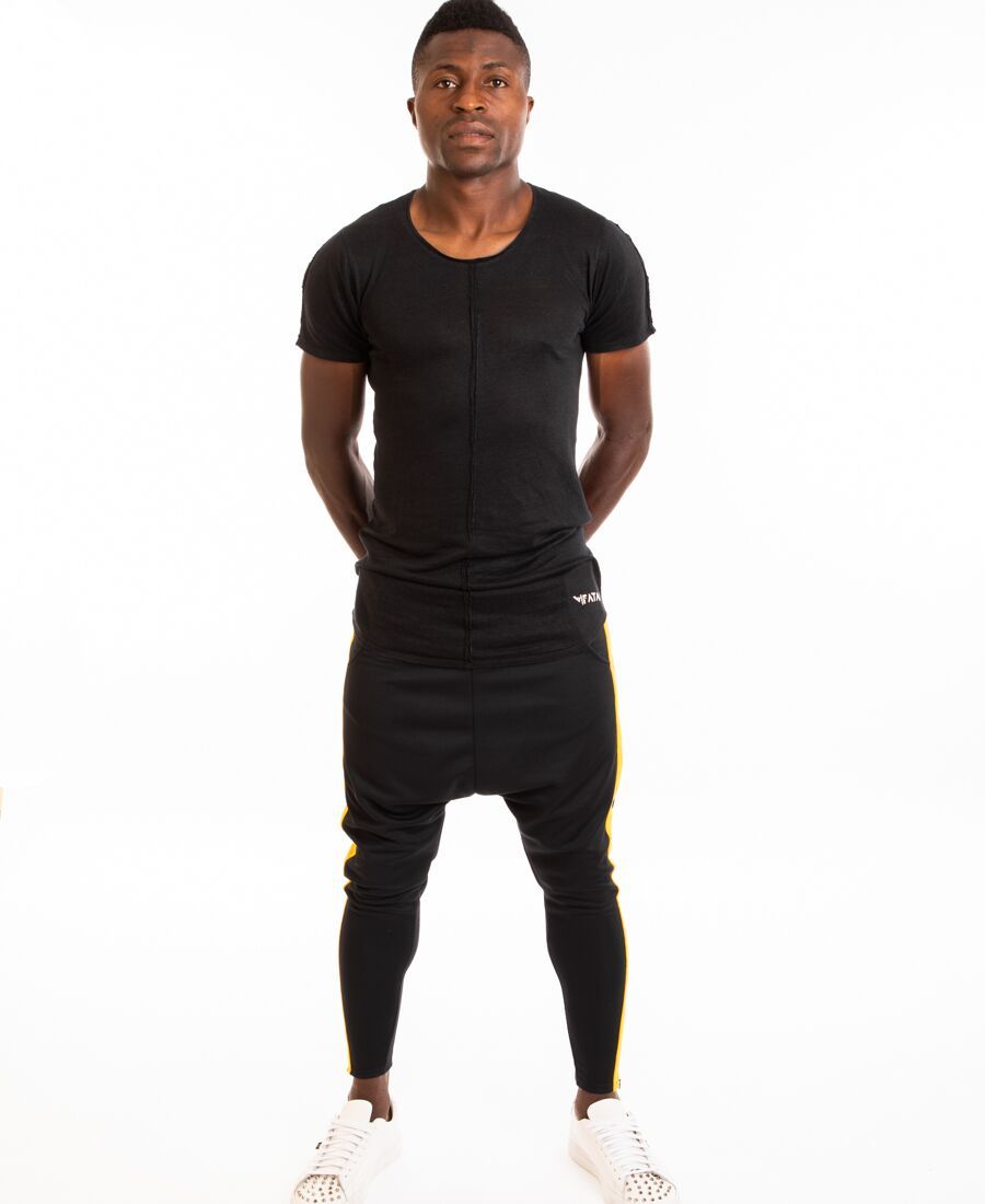 Black trousers with yellow line - Fatai Style