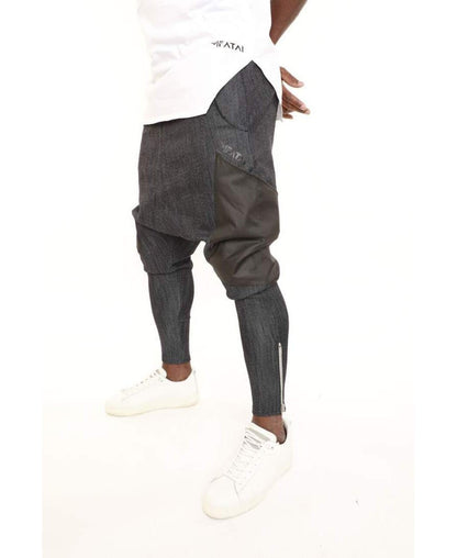 Dark blue jeans with black pockets - Fatai Style