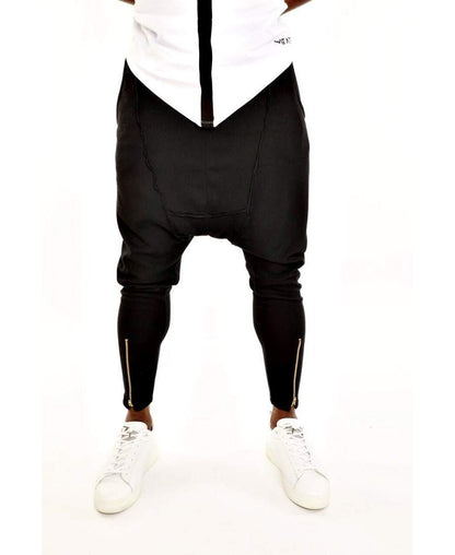 Black trousers with front design - Fatai Style