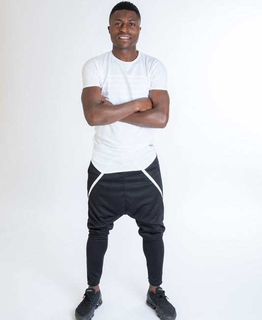 Black trousers with white small line - Fatai Style