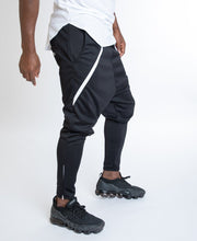 Încarcă imaginea în vizualizatorul Galerie, Black trousers with white small line - Fatai Style
