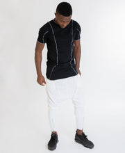 Încarcă imaginea în vizualizatorul Galerie, White trousers with front design - Fatai Style
