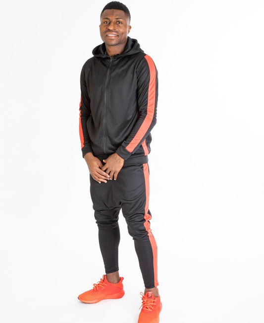 Black tracksuit with red lines side - Fatai Style