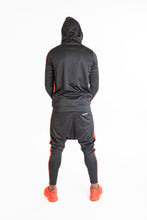 Încarcă imaginea în vizualizatorul Galerie, Black tracksuit with red lines side - Fatai Style
